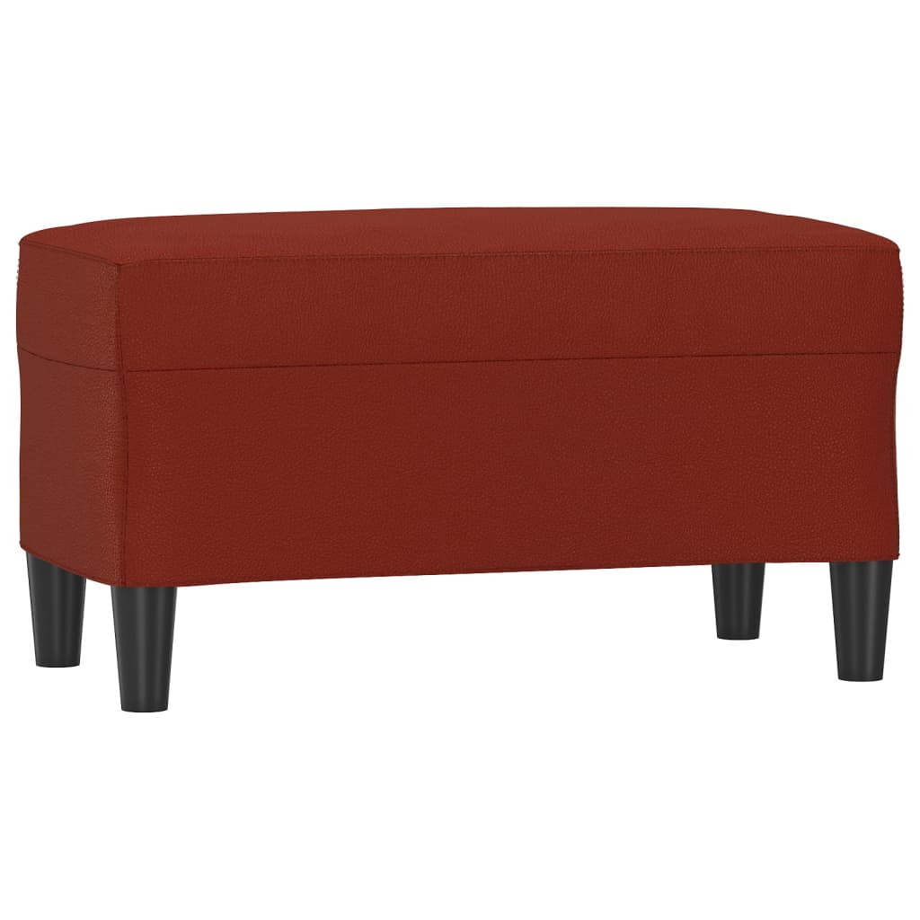 Klupa crvena boja vina 70 x 35 x 41 cm od umjetne kože