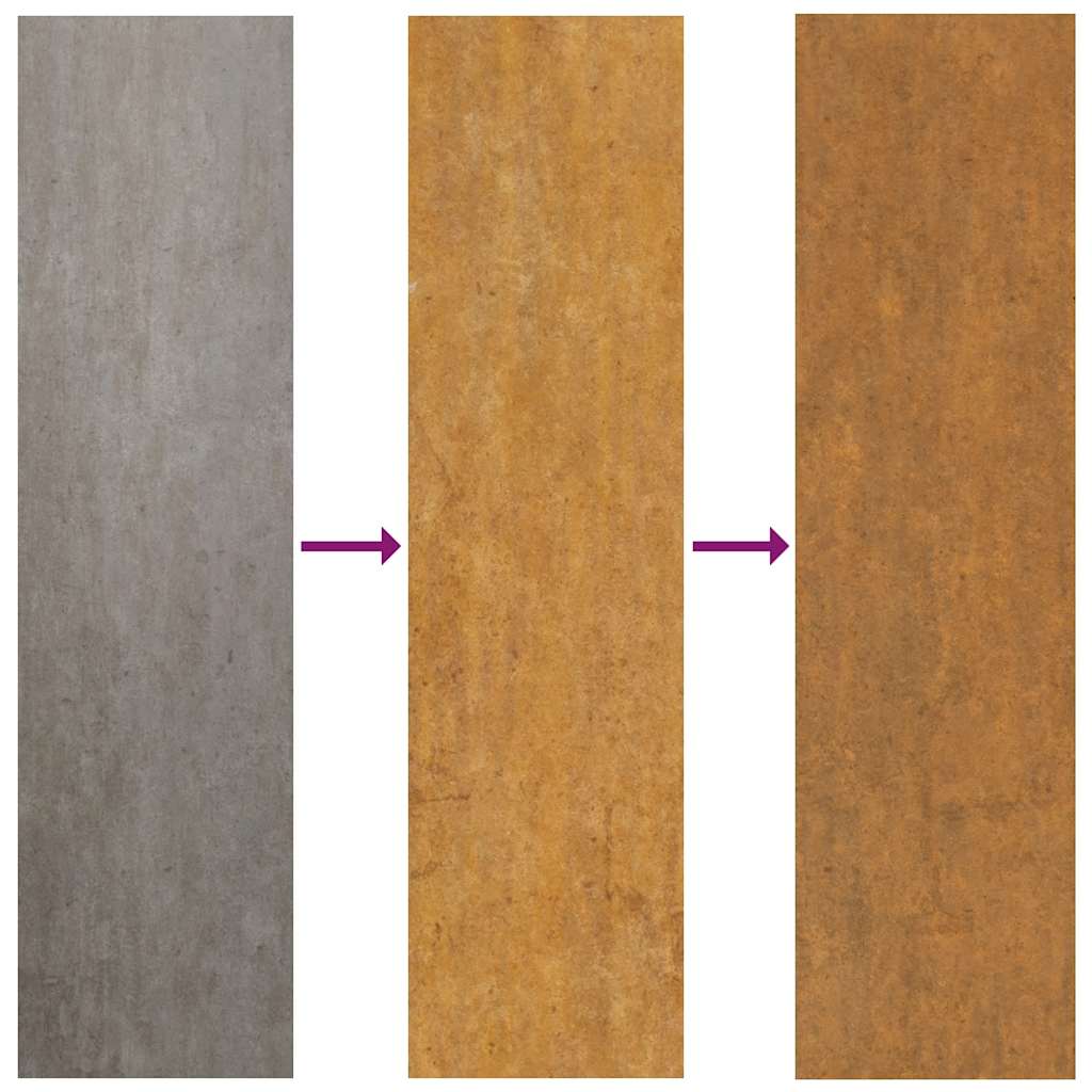Vrtna vrata 100x150 cm Corten čelik