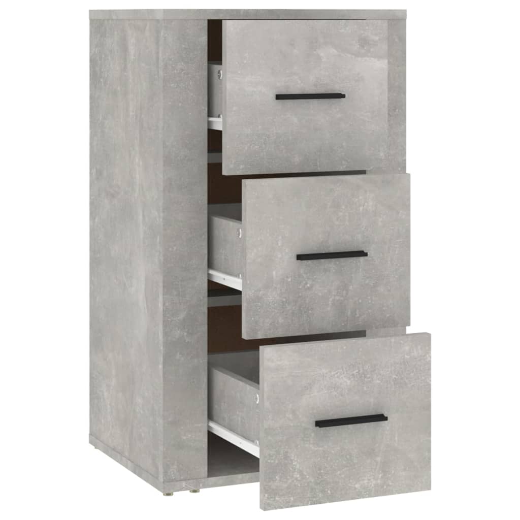 Komoda siva boja betona 40 x 33 x 70 cm od konstruiranog drva