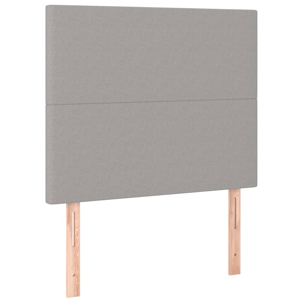 Uzglavlje svijetlosivo 80x5x118/128 cm tkanina