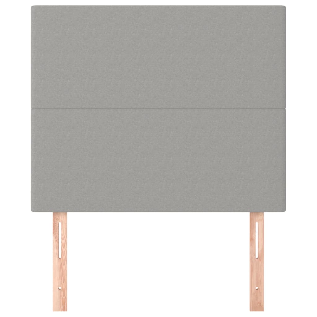 Uzglavlje svijetlosivo 80x5x118/128 cm tkanina