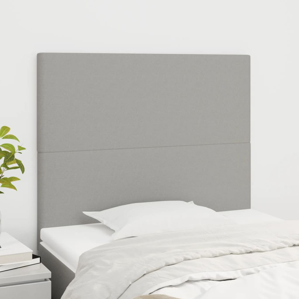 Uzglavlje svijetlosivo 80x5x118/128 cm tkanina