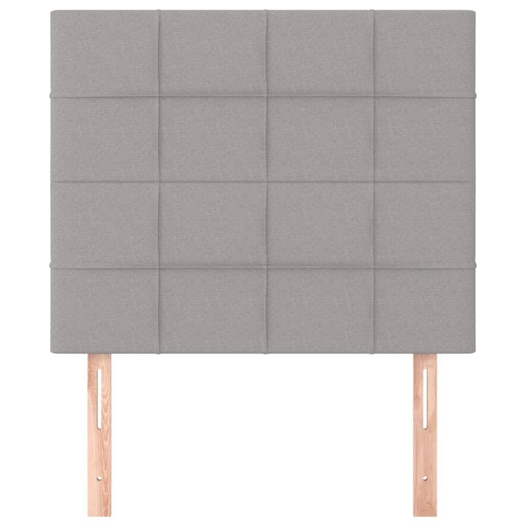 Uzglavlje svijetlosivo 80x5x118/128 cm tkanina