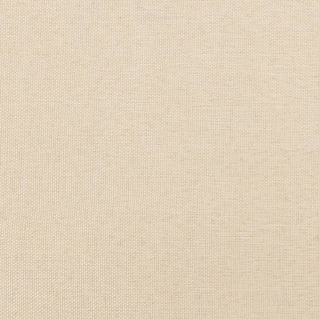 Uzglavlje krem boje 80x5x118/128 cm tkanina
