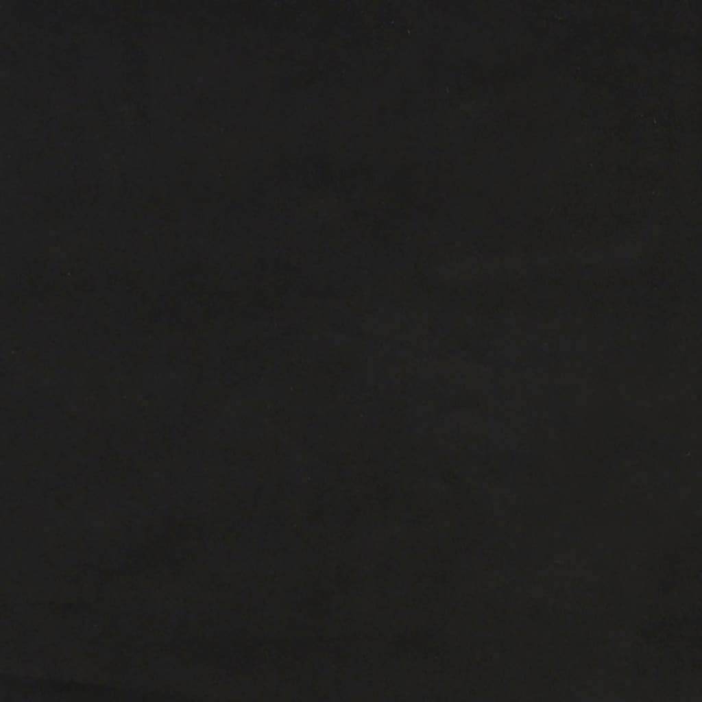 Uzglavlje s ušima crno 163x23x78/88 cm baršunasto