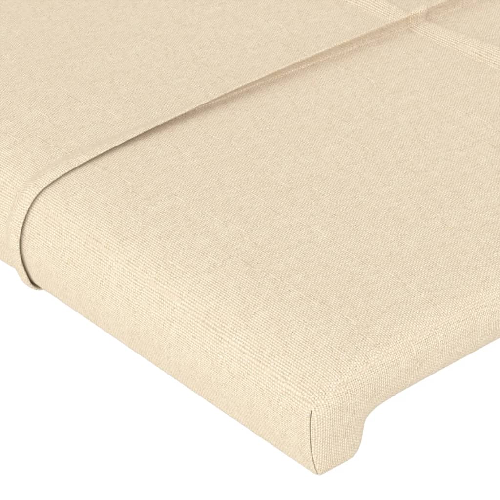 Uzglavlje s ušima krem 93x23x118/128 cm od tkanine