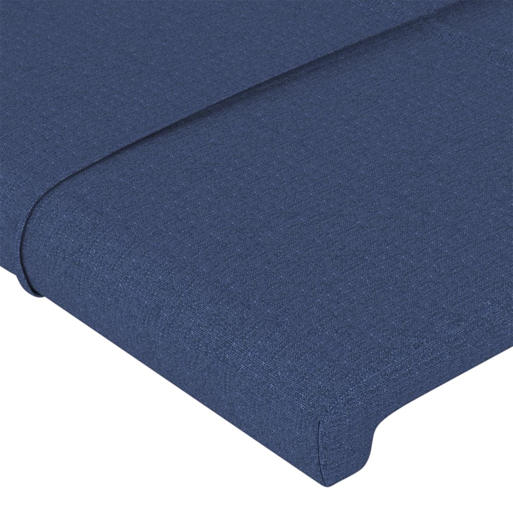 Uzglavlje s ušima plavo 183x23x118/128 cm od tkanine