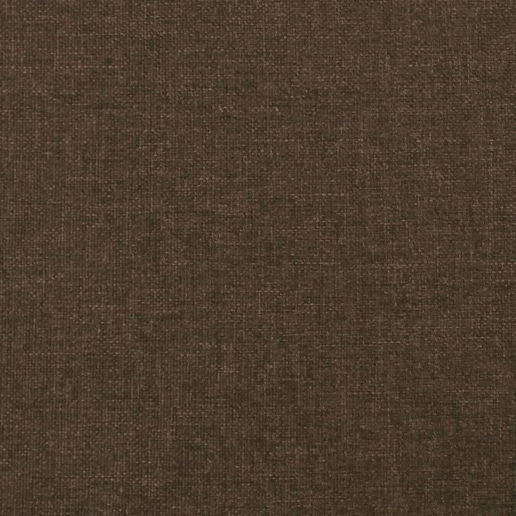 Uzglavlje s ušima tamnosmeđe 103x16x78/88 cm od tkanine