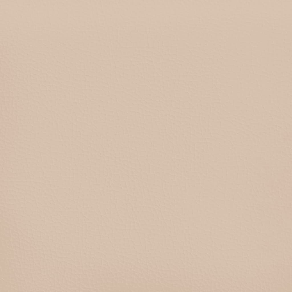 Uzglavlje s ušima boja cappuccina 103x16x78/88 cm umjetna koža