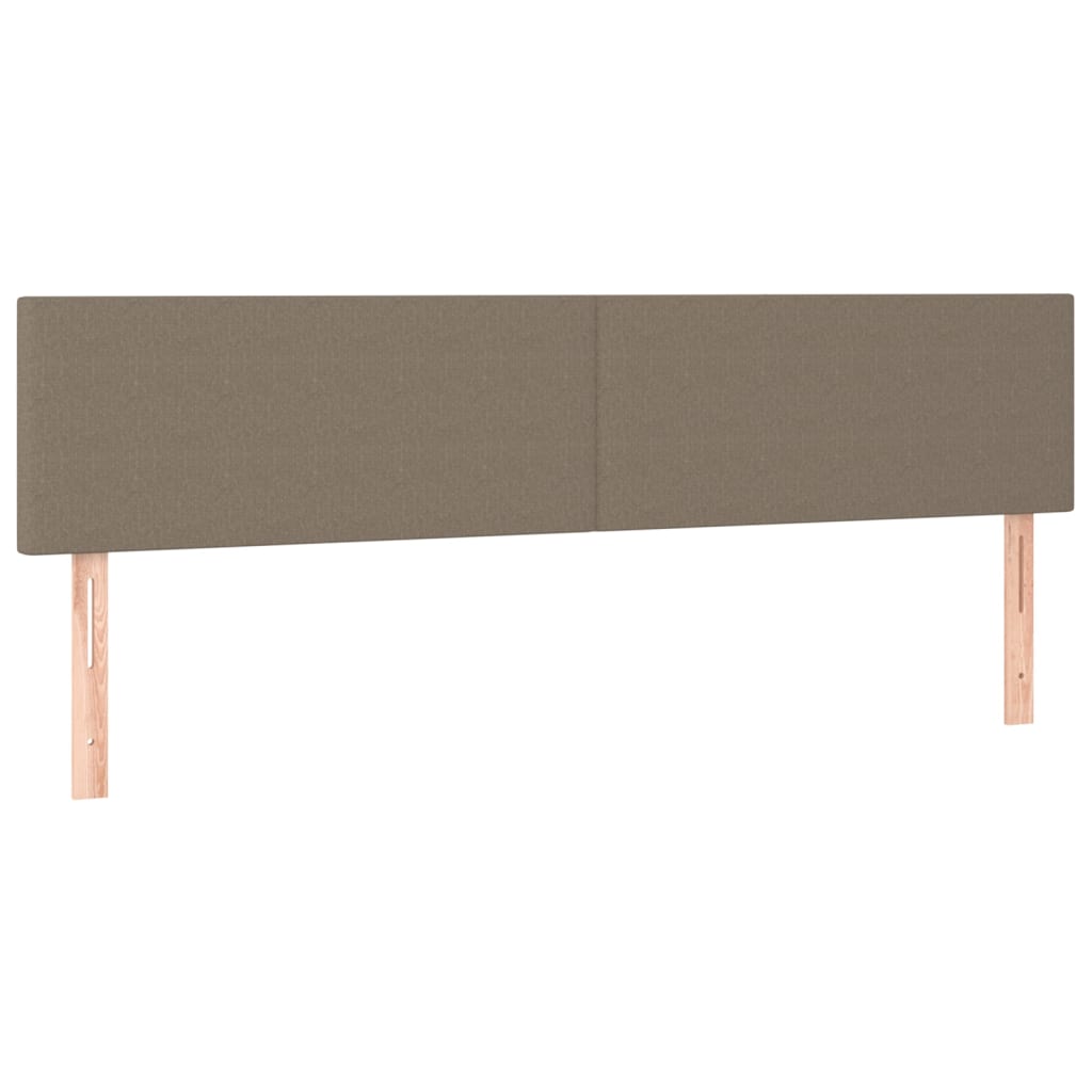 LED uzglavlje smeđesivo 180x5x78/88 cm od tkanine