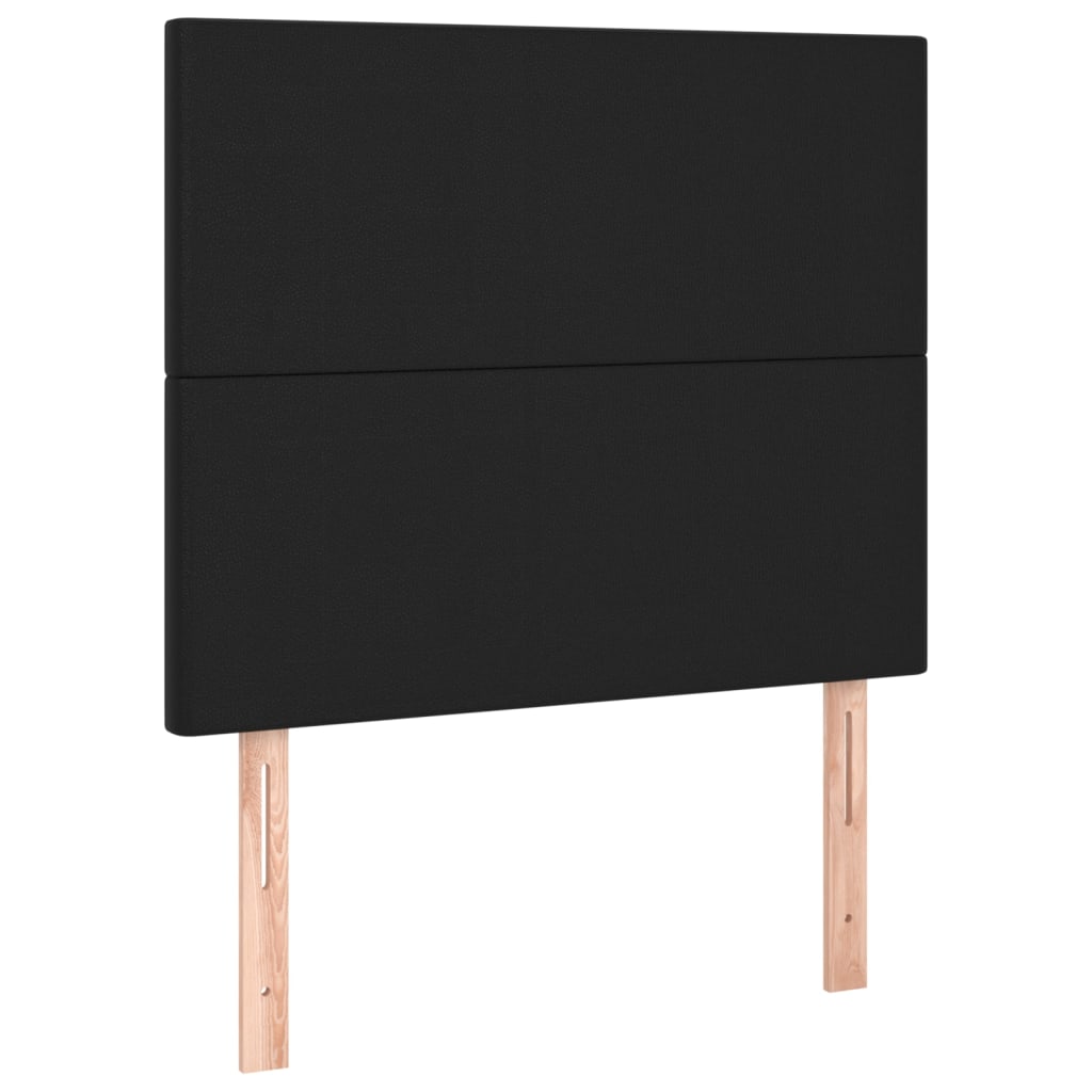 LED uzglavlje crno 100x5x118/128 cm od umjetne kože