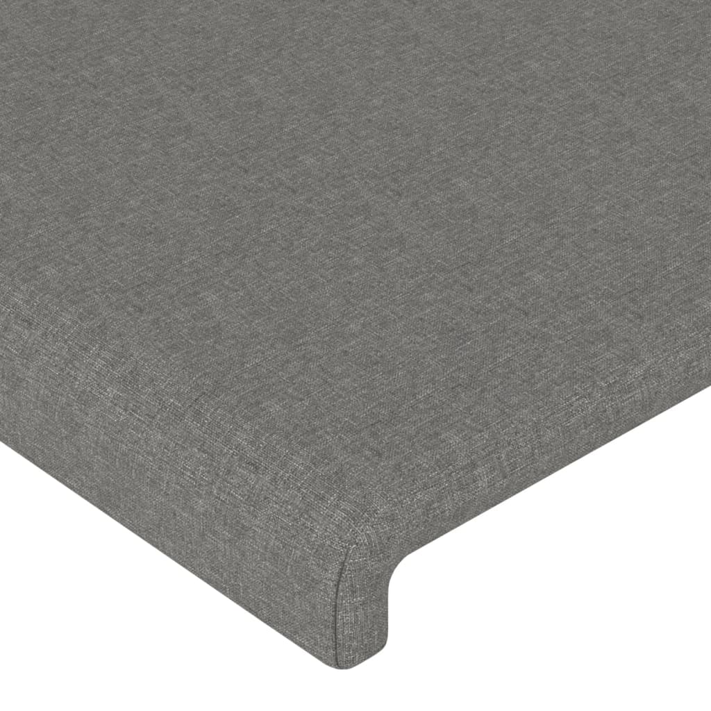 LED uzglavlje tamnosivo 103x16x78/88 cm od tkanine