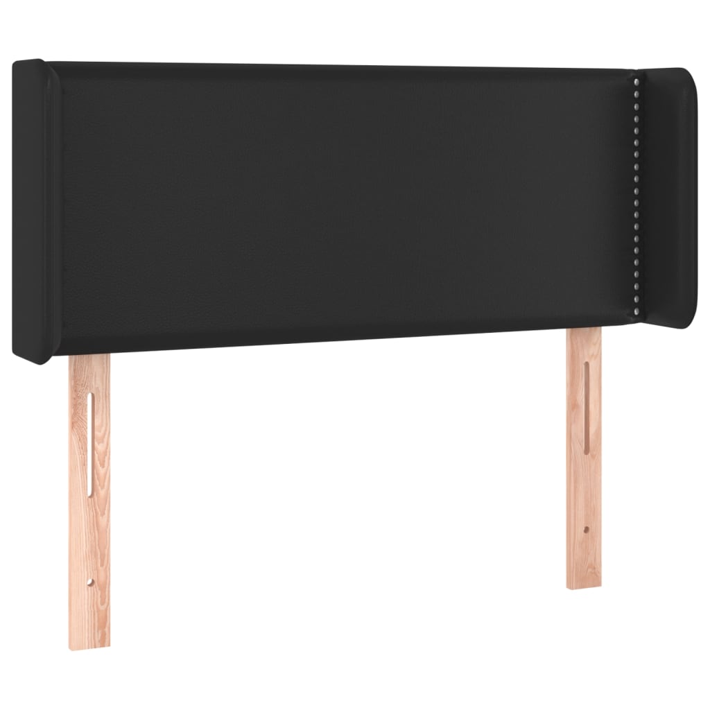 LED uzglavlje crno 83x16x78/88 cm od umjetne kože
