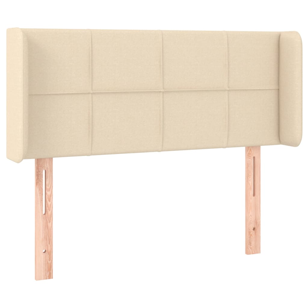 LED uzglavlje krem 93x16x78/88 cm od tkanine