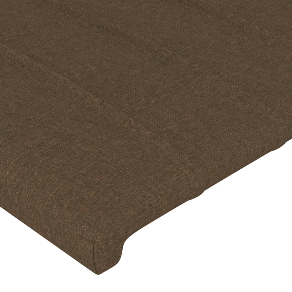 LED uzglavlje tamnosmeđe 83x16x78/88 cm od tkanine