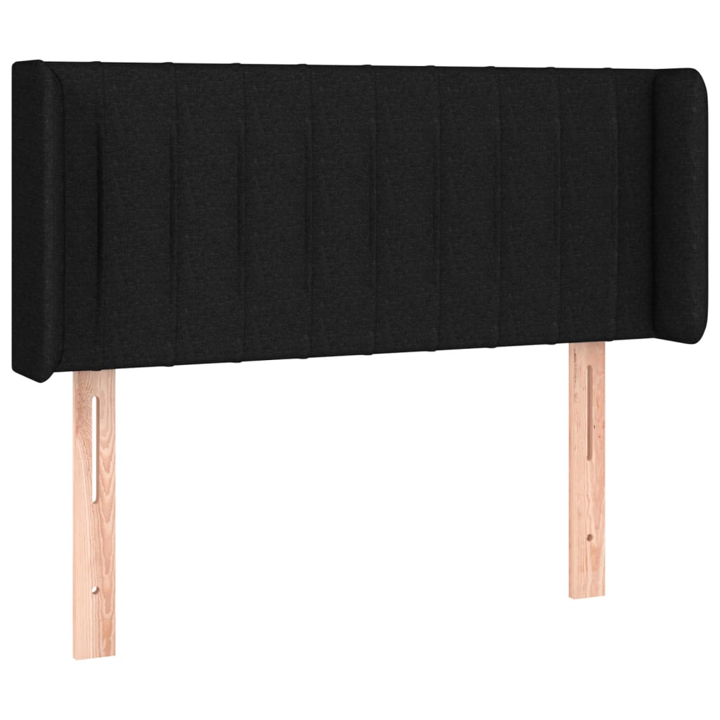 LED uzglavlje crno 93x16x78/88 cm od tkanine