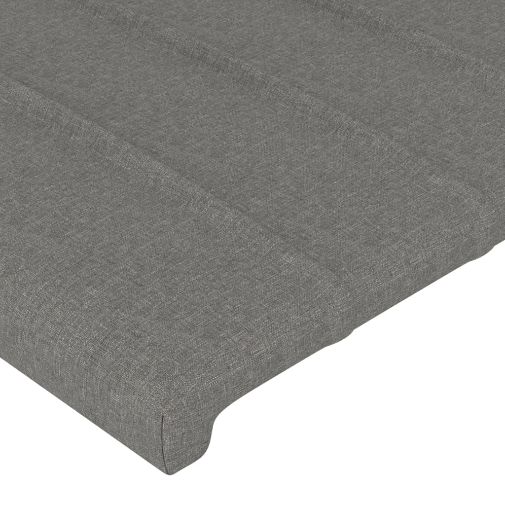 LED uzglavlje tamnosivo 103x16x78/88 cm od tkanine