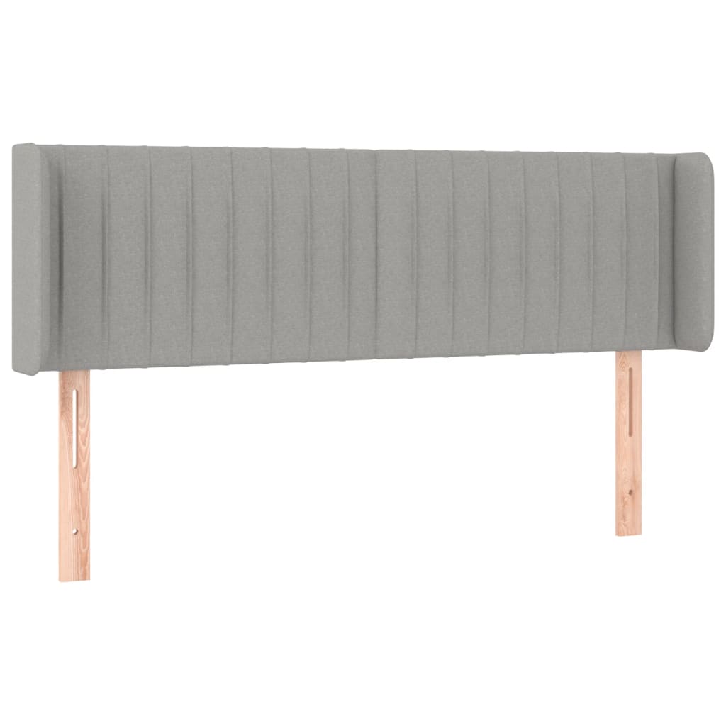 LED uzglavlje svjetlosivo 147x16x78/88 cm od tkanine