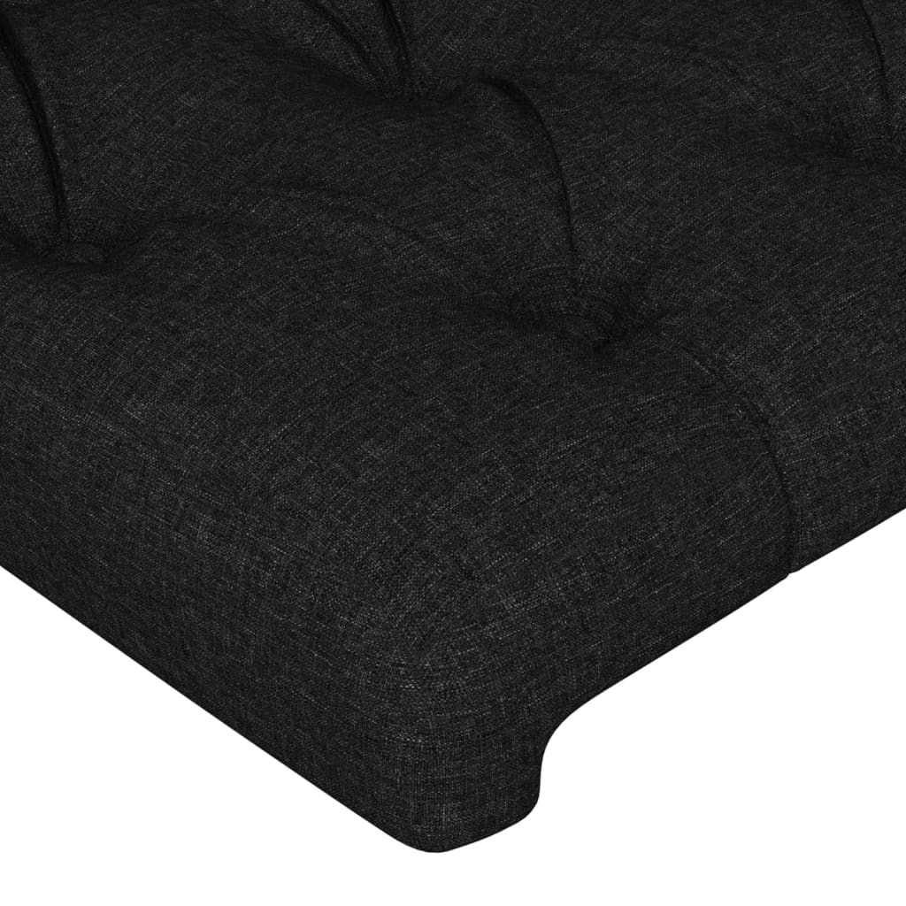 LED uzglavlje crno 93x16x78/88 cm od tkanine