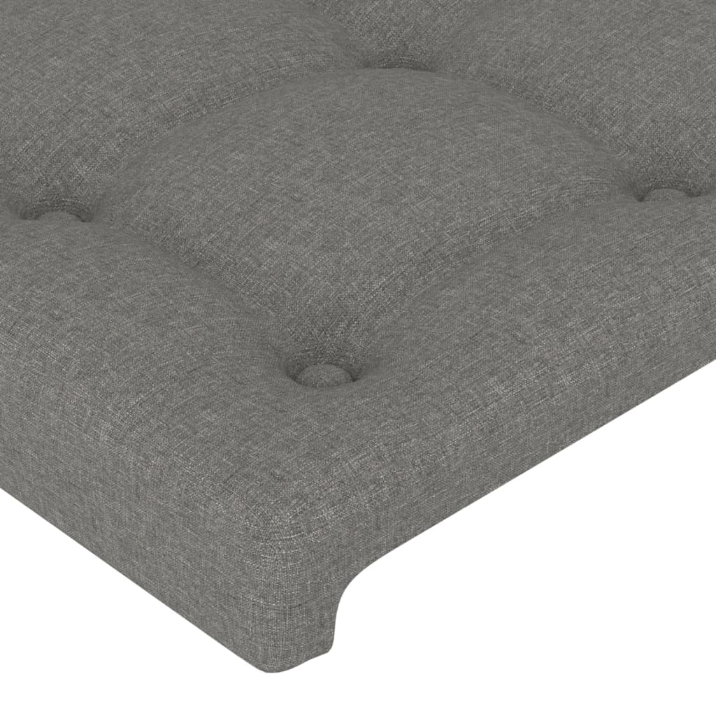 LED uzglavlje tamnosivo 103x16x78/88 cm od tkanine