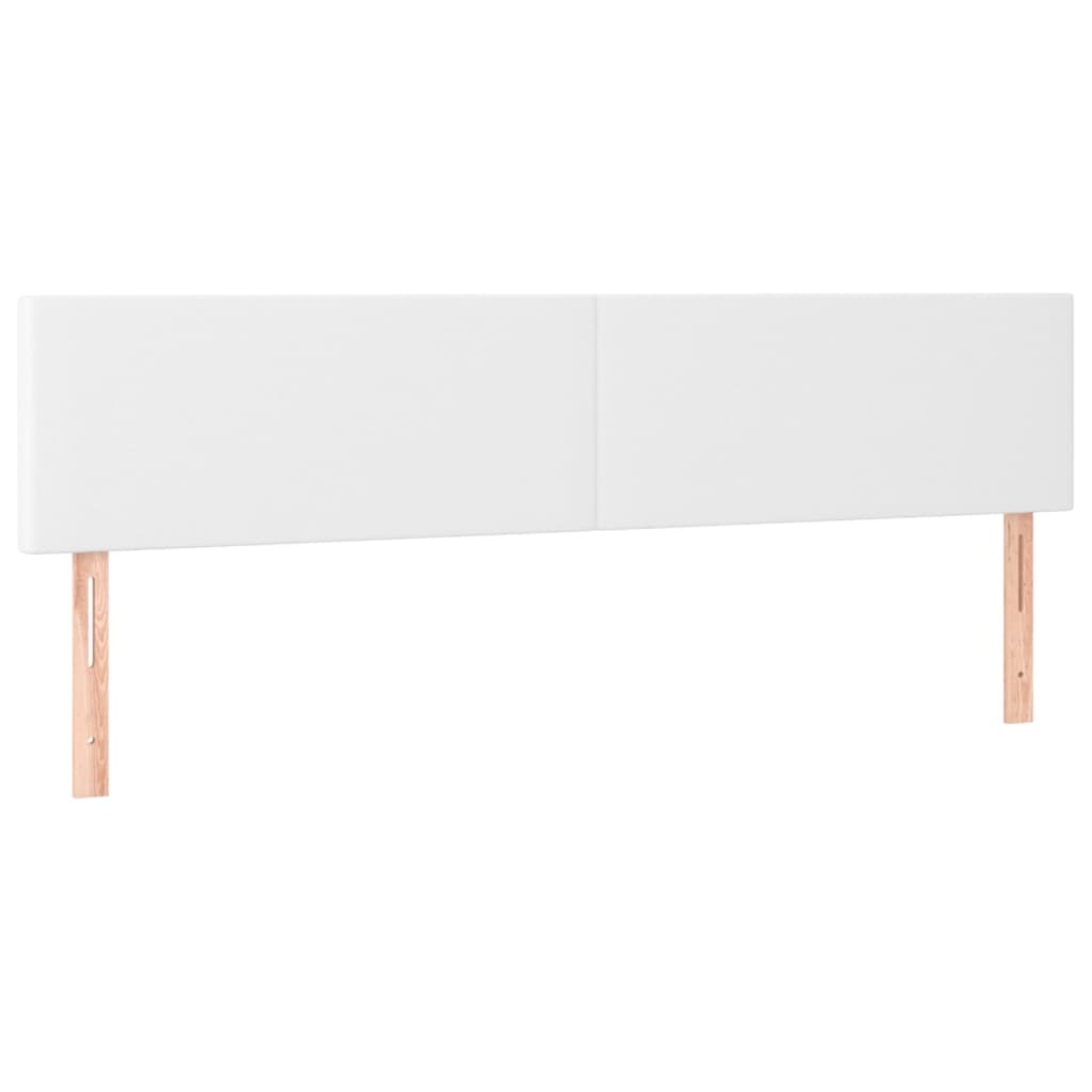 Krevet box spring s madracem LED bijeli 200x200 cm umjetna koža