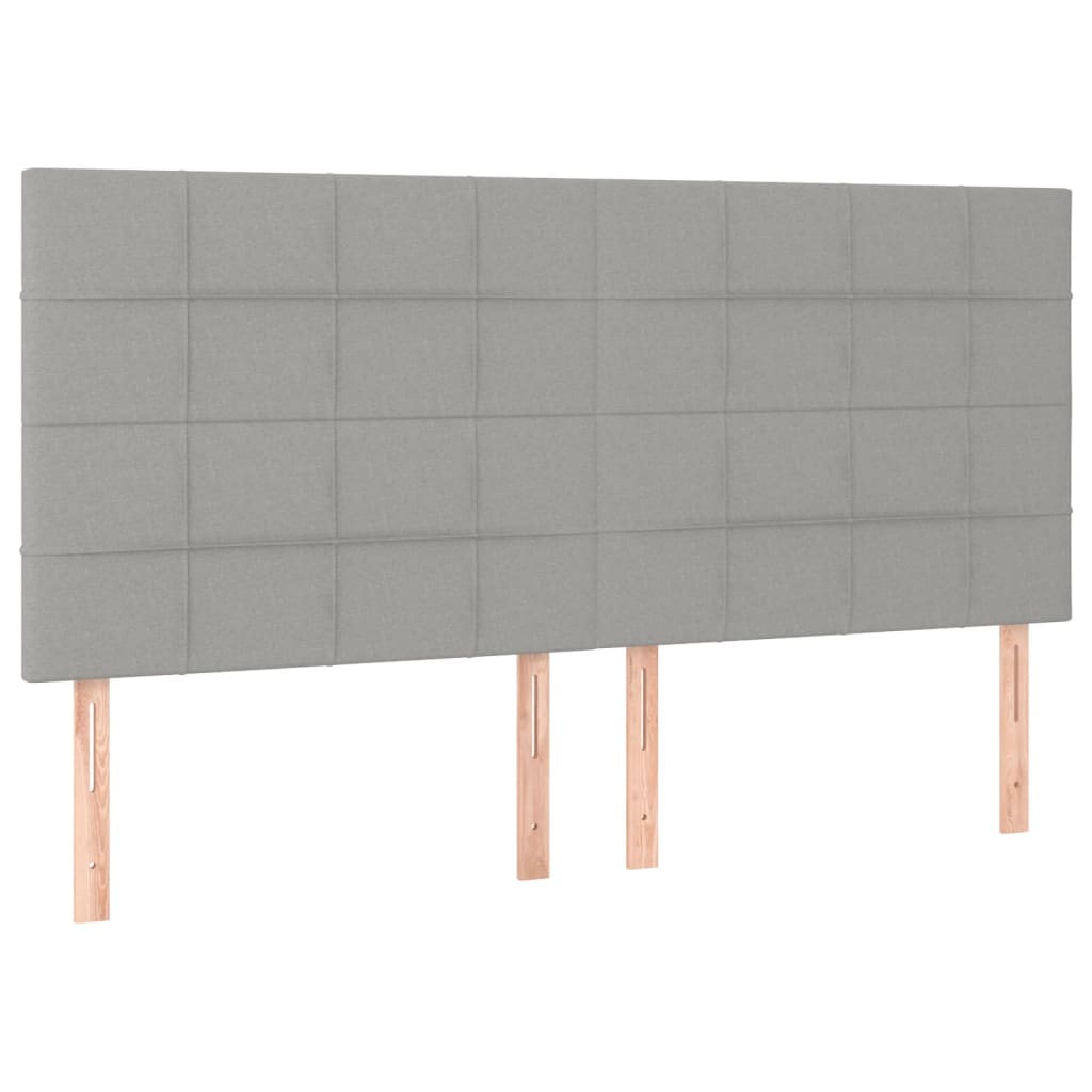Okvir za krevet bez madraca svjetlosivi 160 x 200 cm od tkanine