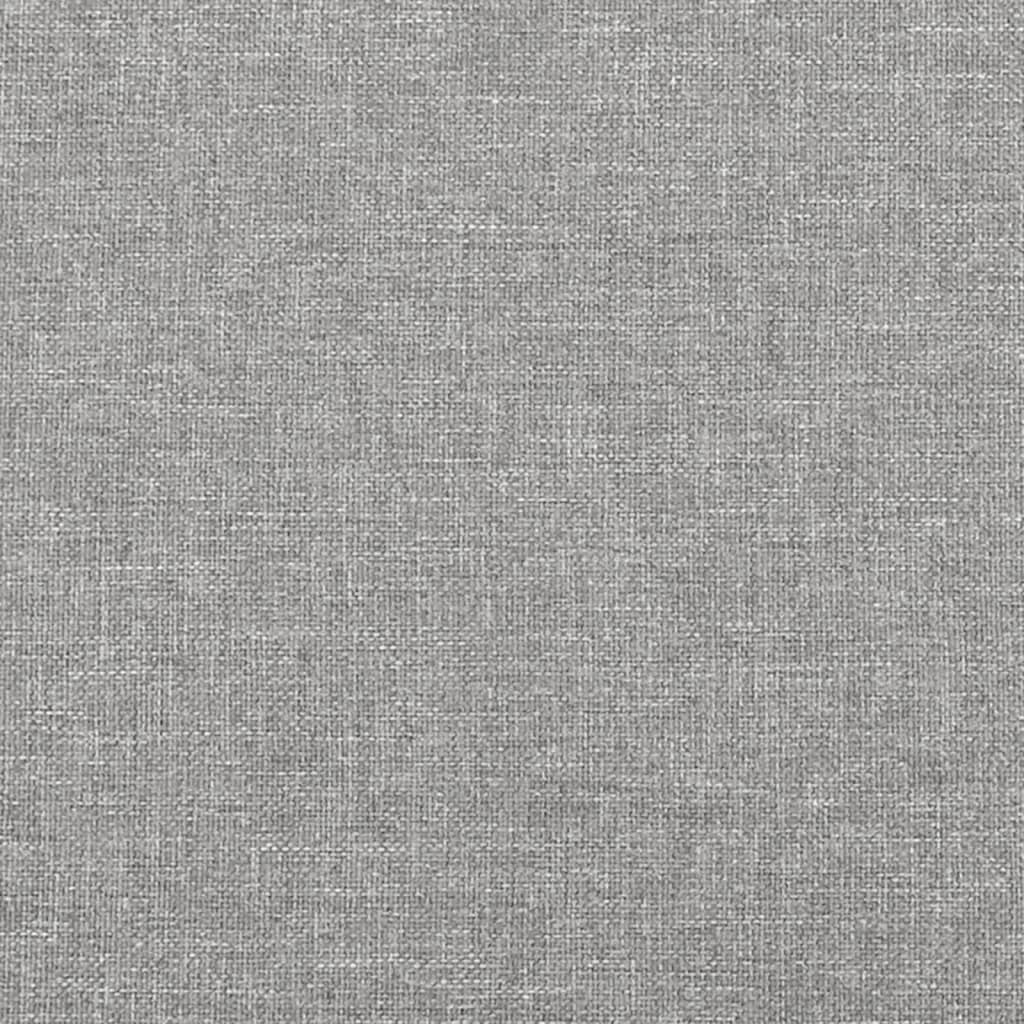 Okvir za krevet bez madraca svjetlosivi 160 x 200 cm od tkanine