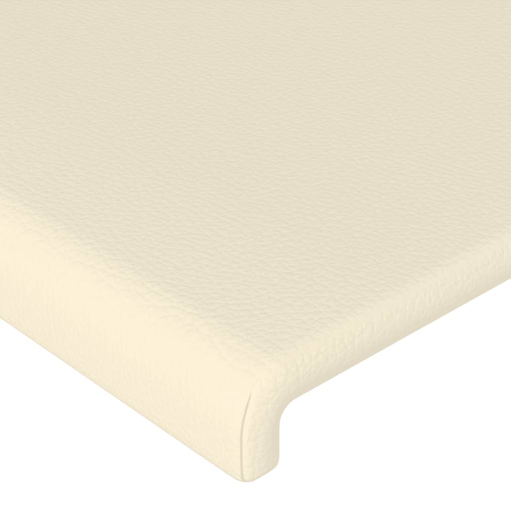 Okvir za krevet s uzglavljem krem 80 x 200 cm od umjetne kože