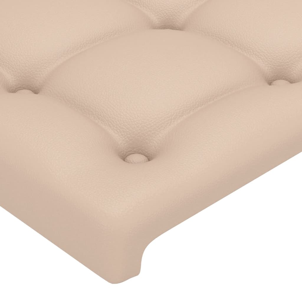 Okvir za krevet s uzglavljem cappuccina 160x200 cm umjetna kože