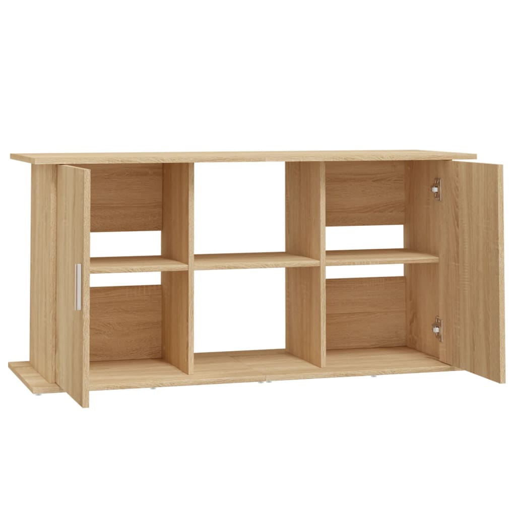 Stalak za akvarij Sonoma hrast 121x41x58 cm Konstruirano drvo