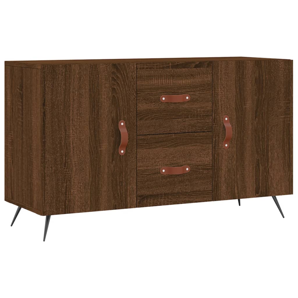 Komoda smeđa boja hrasta 100 x 36 x 60 cm od konstruiranog drva