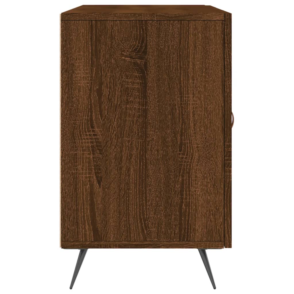 Komoda smeđa boja hrasta 100 x 36 x 60 cm od konstruiranog drva