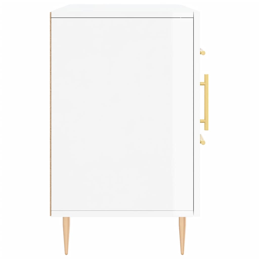 Komoda sjajna bijela 100x36x60 cm od konstruiranog drva