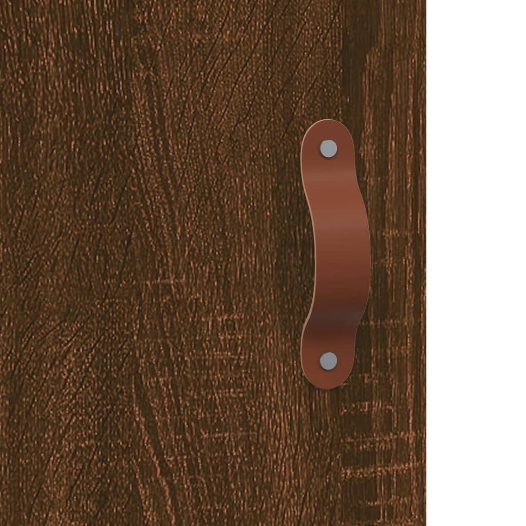 Visoka komoda smeđa boja hrasta 69,5x31x115cm konstruirano drvo