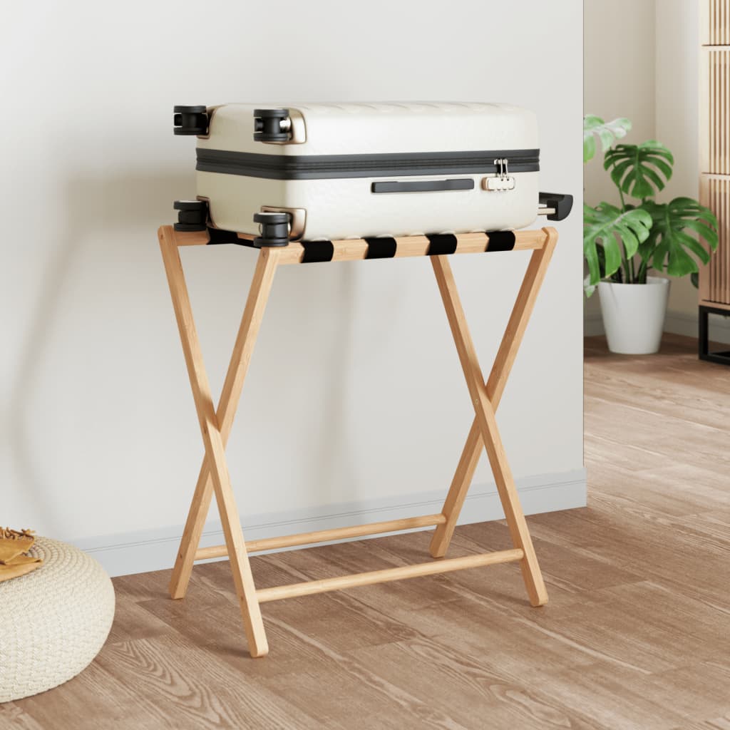 Stalak za prtljagu 68,5 x 38 x 58 cm od bambusa
