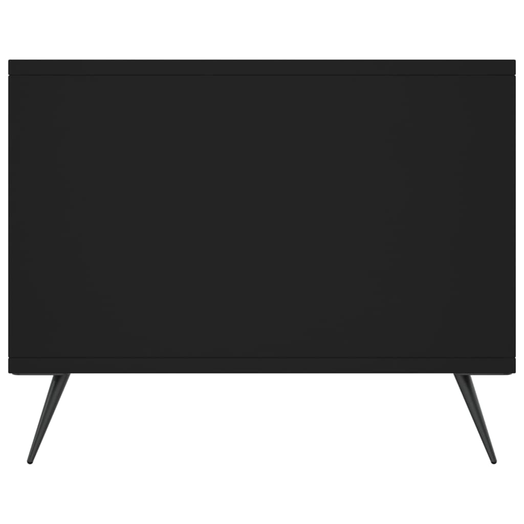 Stolić za kavu crni 90x50x40 cm od konstruiranog drva