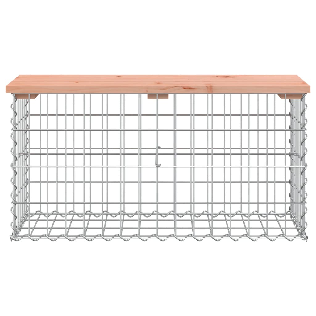 Vrtna klupa s gabionskim dizajnom 83x31,5x42 cm drvo duglazije