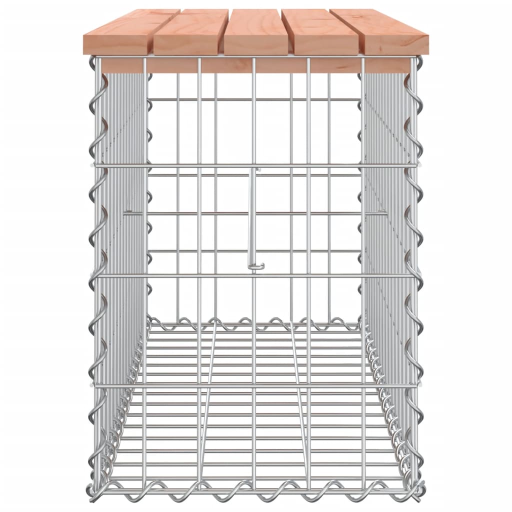Vrtna klupa s gabionskim dizajnom 83x31,5x42 cm drvo duglazije