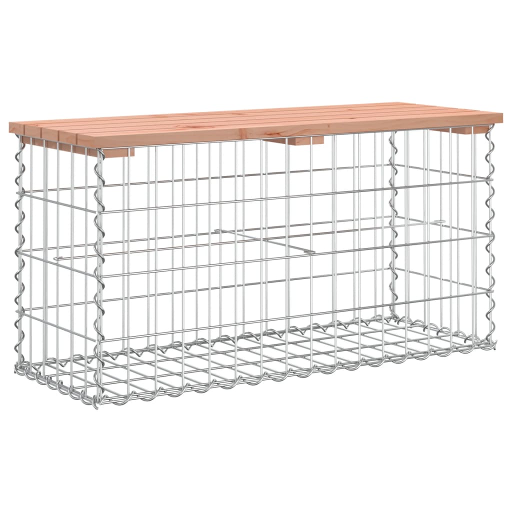 Vrtna klupa s gabionskim dizajnom 83x31,5x42 cm drvo duglazije