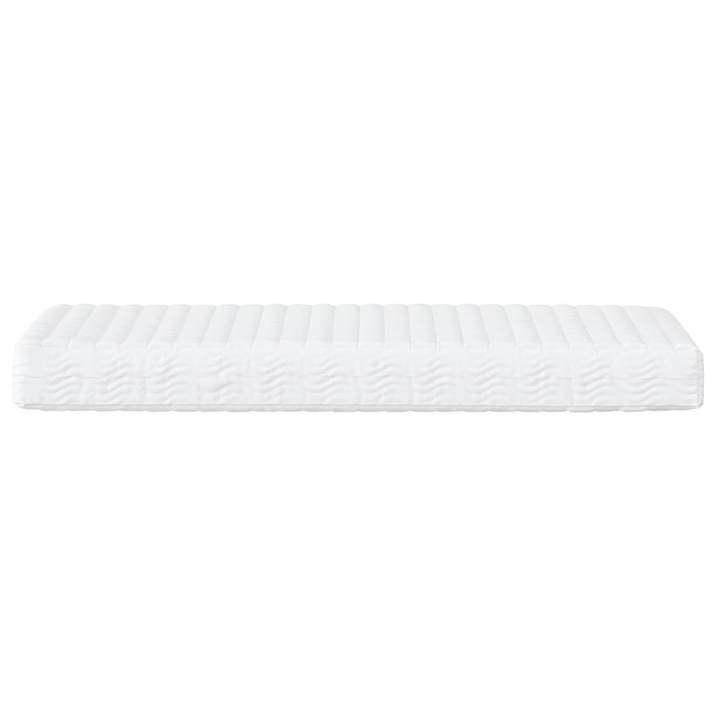 Dnevni krevet s madracem smeđesivi 100 x 200 cm od tkanine