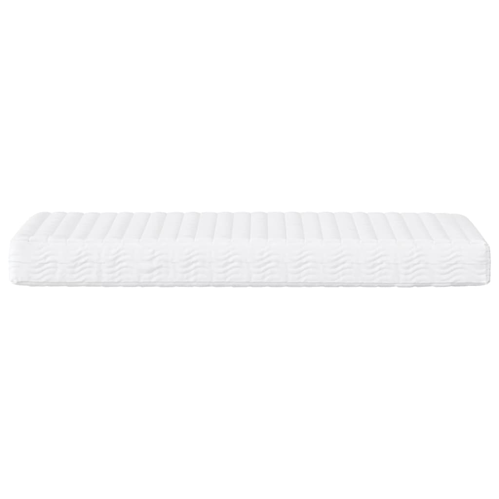 Dnevni krevet s madracem smeđesivi 100 x 200 cm od tkanine