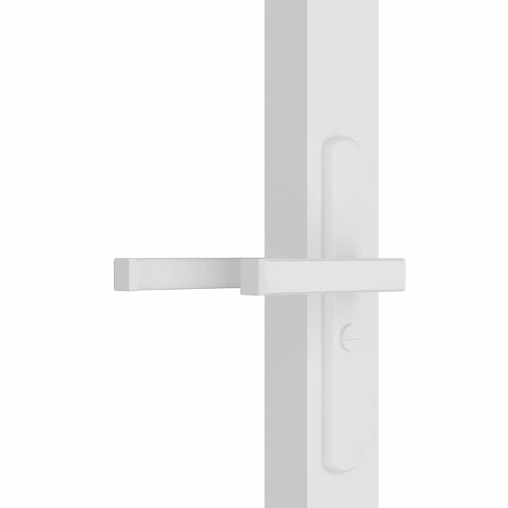 Unutarnja vrata 76 x 201,5 cm Bijela od ESG stakla i aluminija