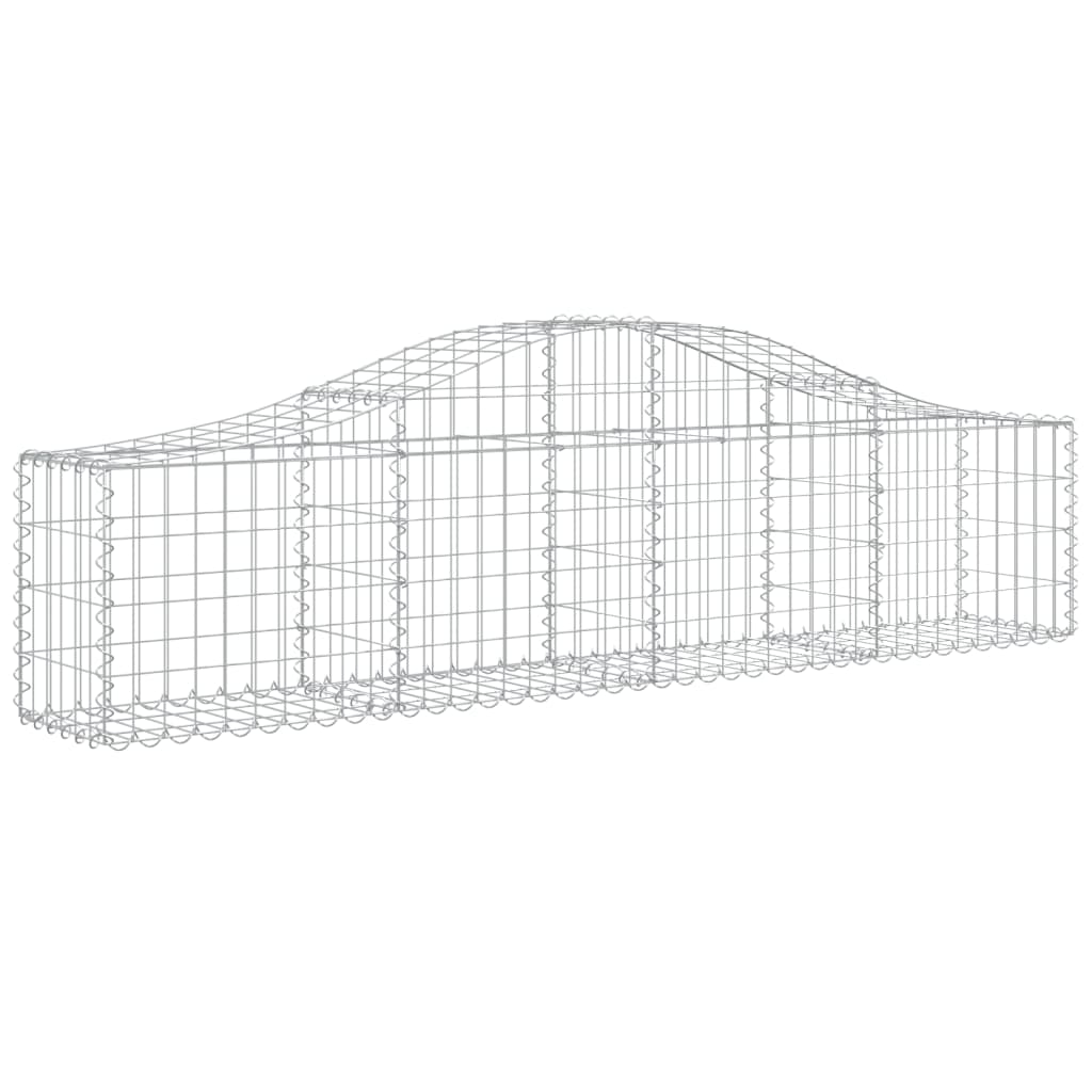 Lučne gabionske košare 9 kom 200x30x40/60 cm pocinčano željezo
