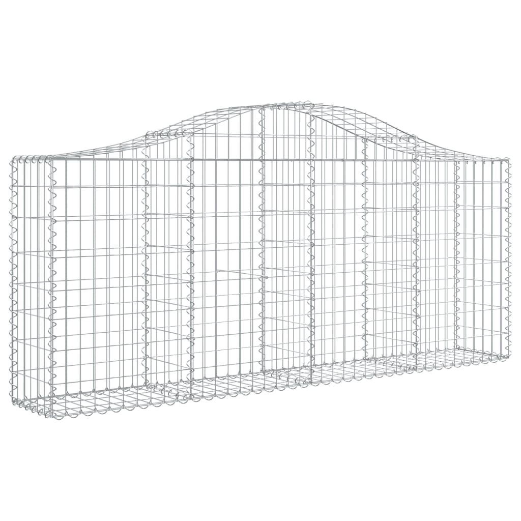 Lučne gabionske košare 10 kom 200x30x80/100cm pocinčano željezo