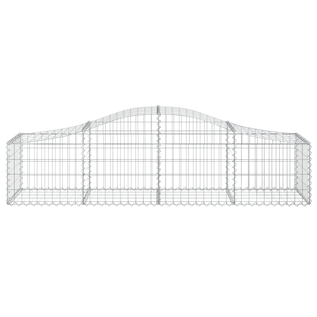 Lučne gabionske košare 9 kom 200x50x40/60 cm pocinčano željezo