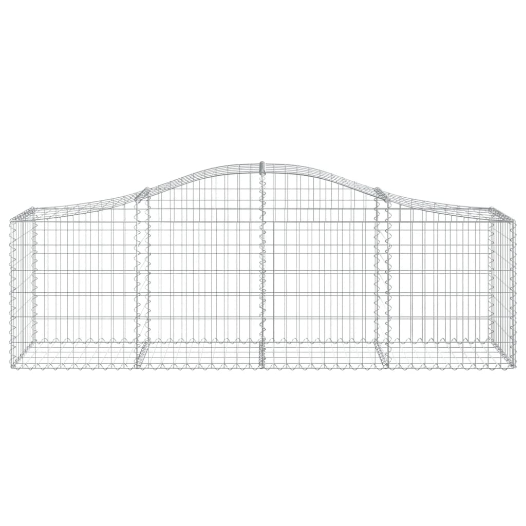 Lučne gabionske košare 25 kom 200x50x60/80 cm pocinčano željezo