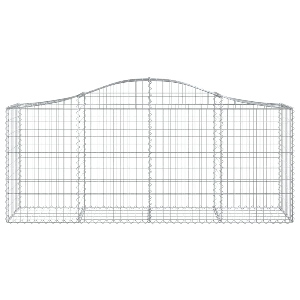 Lučne gabionske košare 18 kom 200x50x80/100cm pocinčano željezo