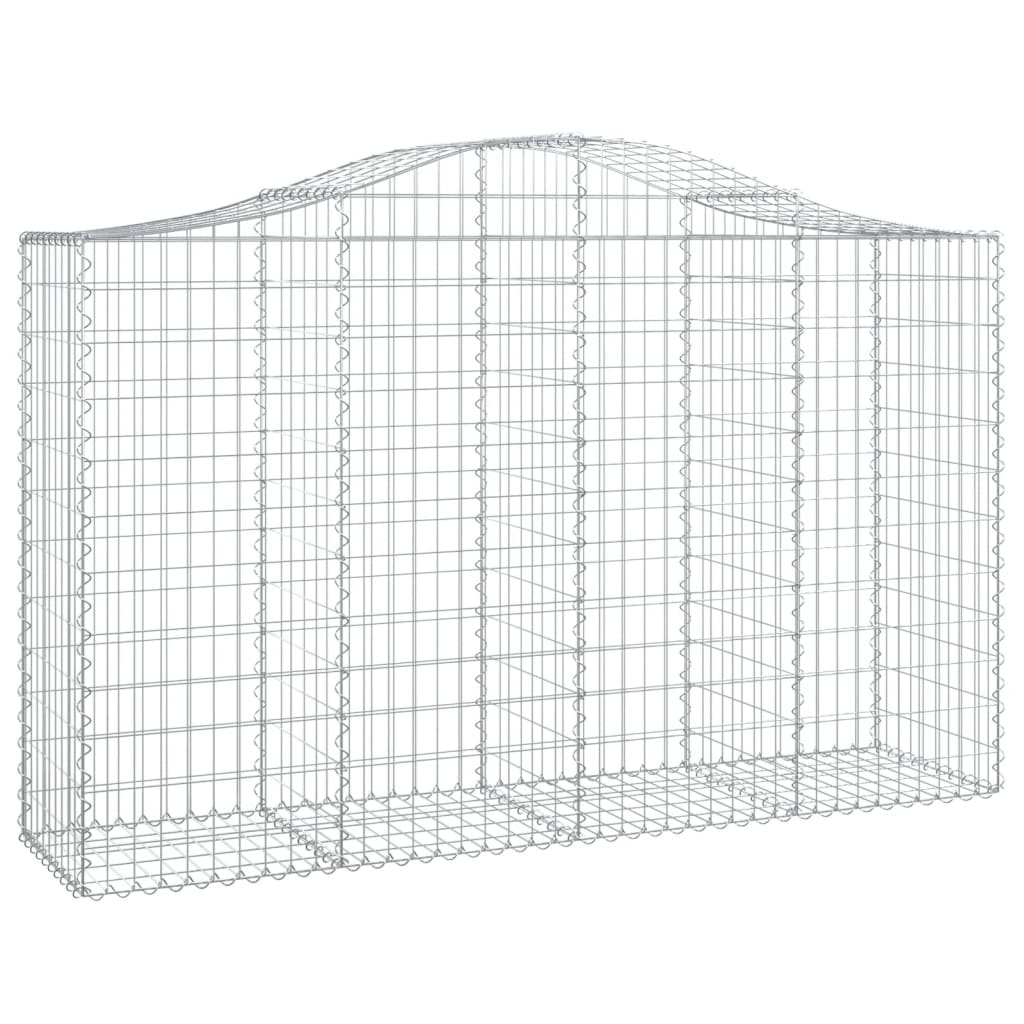 Lučne gabionske košare 12kom 200x50x120/140cm pocinčano željezo