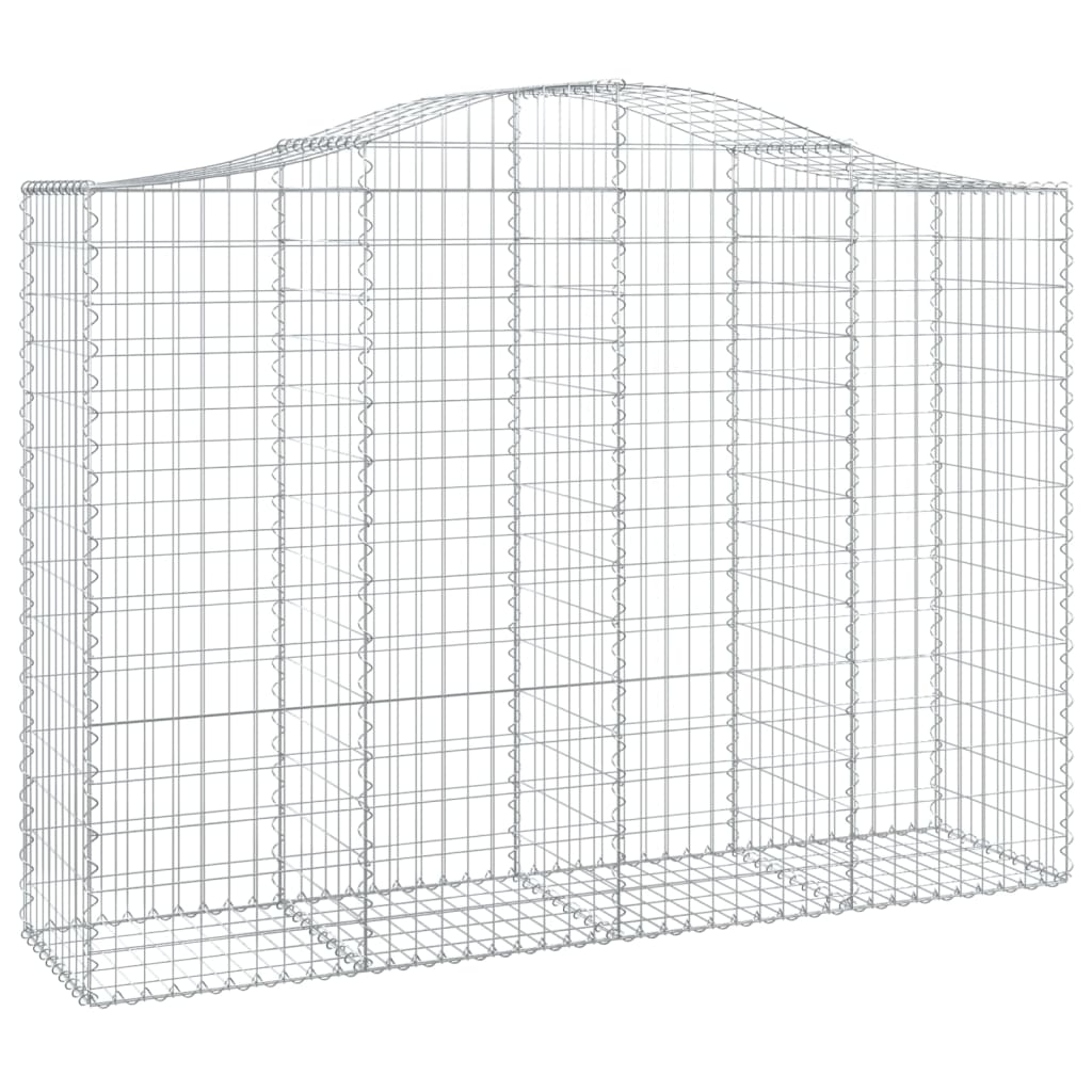 Lučne gabionske košare 50 kom 200 x 50 x 140/160 cm željezne