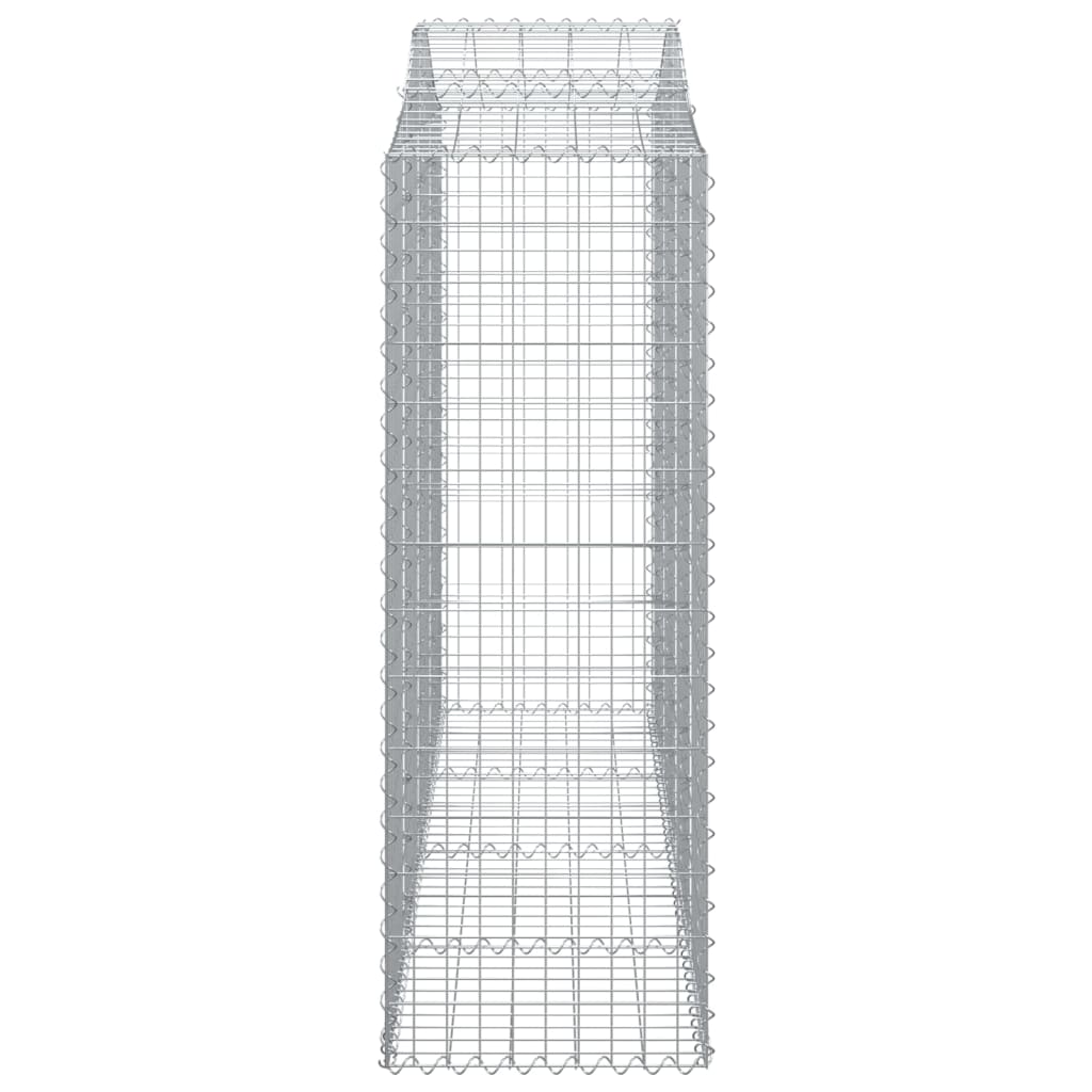 Lučne gabionske košare 50 kom 200 x 50 x 140/160 cm željezne